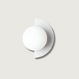 Modern Circular Wall Light  Minimalist White LED Sconce - Product showcase
