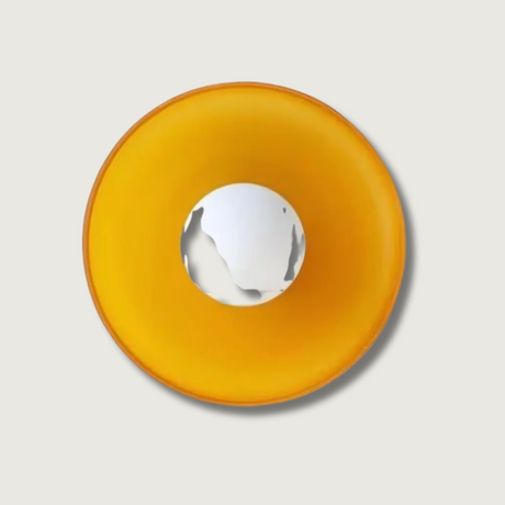 Modern Disc Wall Light  Yellow Interior Accent Lamp - Product showcase