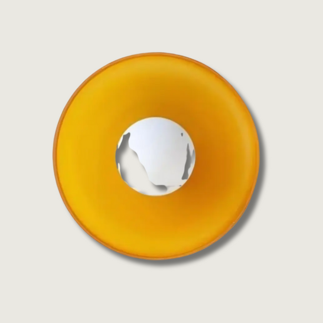 Modern Disc Wall Light  Yellow Interior Accent Lamp - Product showcase