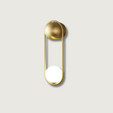 Modern Wall Sconce  Geometric Brass Frame - Product showcase