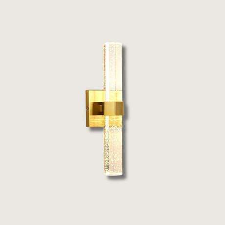 Modern Crystal Wall Light  Bubble Glass Gold Finish - Product showcase