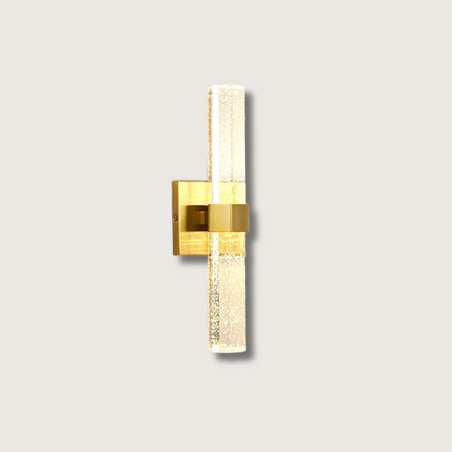 Modern Crystal Wall Light  Bubble Glass Gold Finish - Product showcase
