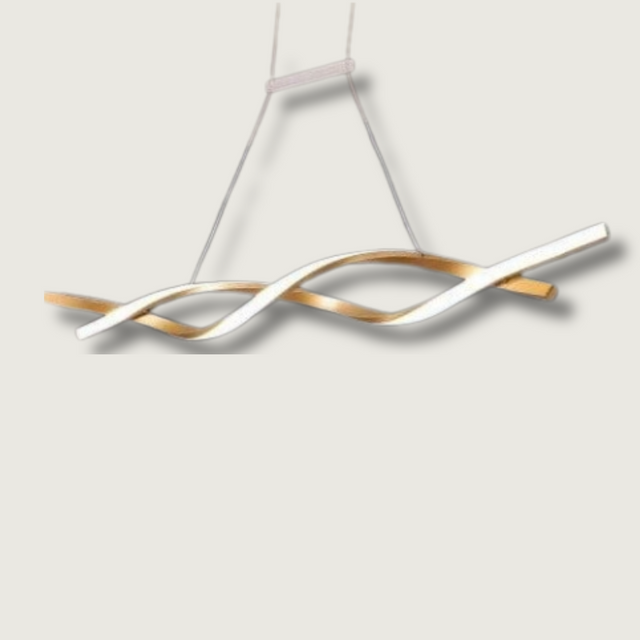 Modern Spiral Chandelier  Wave Design LED Pendant Light - Product showcase