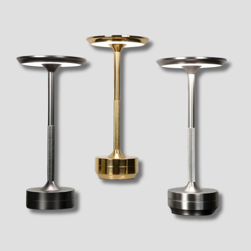 Modern Cordless Table Lamp  Touch Control Aluminum Design - Product showcase