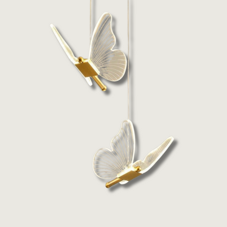Modern Butterfly Pendant Light  Acrylic Wing Design - Product showcase