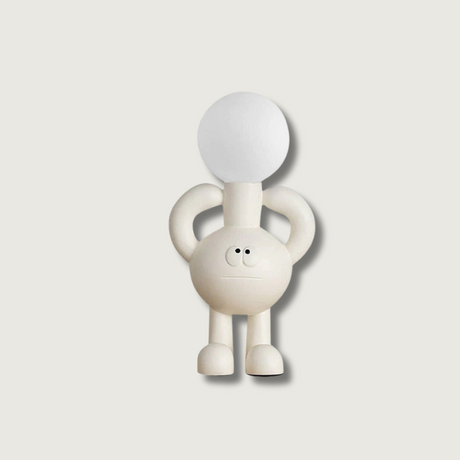 Modern Robot Table Lamp  Whimsical Kids Room Lighting - Product showcase