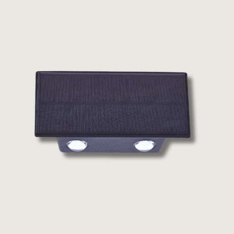Solar Wall Light  Modern Dual LED Outdoor Lamp - Product showcase