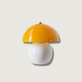 Retro Mushroom Table Lamp  Ceramic Orange Dome Design - Product showcase