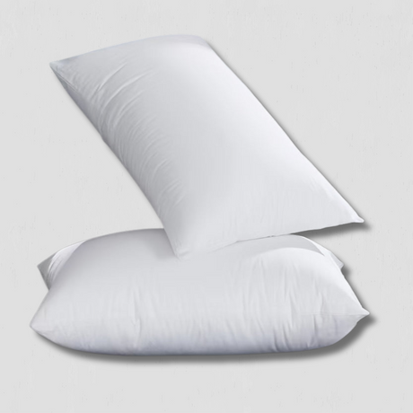 Cotton Bed Pillows  Breathable Hypoallergenic Set of 2 - Product showcase