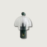 Modern Marble Table Lamp  Green Base Glass Dome Design - Product showcase