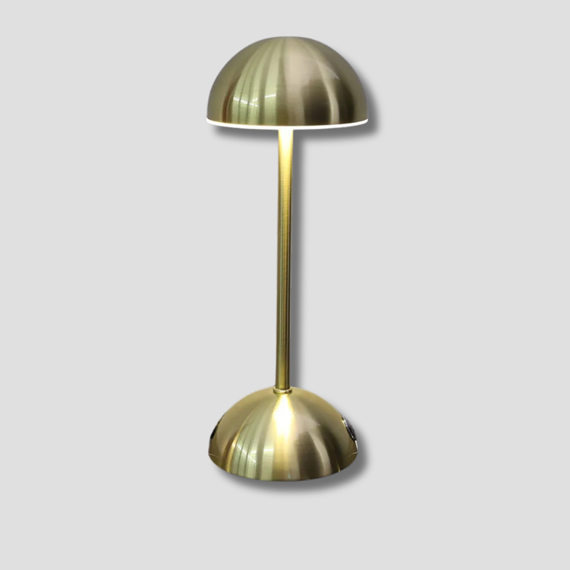 Modern LED Table Lamp  Brushed Gold Metal Design - Product showcase