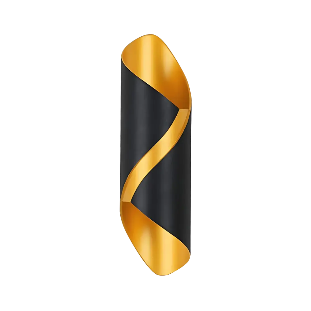 Modern LED Wall Light  Black Gold Spiral Design - Product detail 8