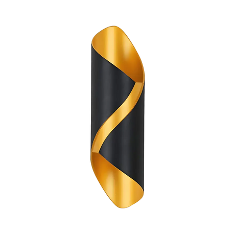Modern LED Wall Light  Black Gold Spiral Design - Product detail 8