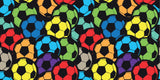 Football Mural Wallpaper | Colorful Soccer Ball Pattern