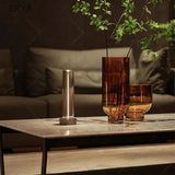 Modern Touch Table Lamp  Cylindrical LED Design - Detailed view