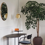 Modern Brass Pendant Light  Tiered Metallic Shade Design - Product detail 4