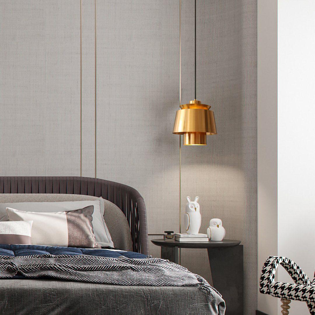 Modern Brass Pendant Light  Tiered Metallic Shade Design - Product detail 20