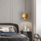 Modern Brass Pendant Light  Tiered Metallic Shade Design - Product detail 20