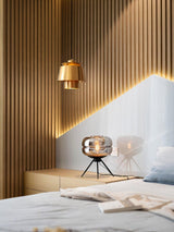 Modern Brass Pendant Light  Tiered Metallic Shade Design - Product detail 34