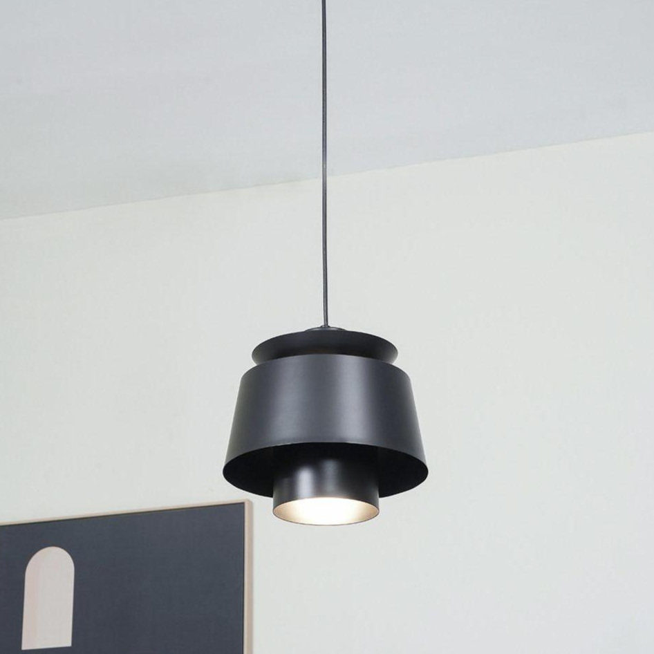 Modern Brass Pendant Light  Tiered Metallic Shade Design - Product detail 10
