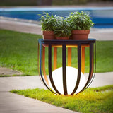 Solar Garden Floor Lamp  Illuminated Planter With LED Light - Product detail 8