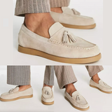 Classic Leather Loafers  Tassel Detail With Gum Sole - Product example