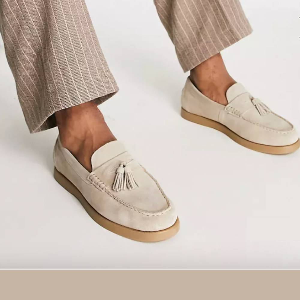 Classic Leather Loafers  Tassel Detail With Gum Sole - Product detail 4