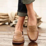 Classic Leather Penny Loafers  Premium Tan Moccasin Design - Product example