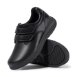 Womens Orthopedic Shoes  Velcro Closure Black Leather - Product showcase