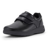 Womens Orthopedic Shoes  Velcro Closure Black Leather - Detailed view