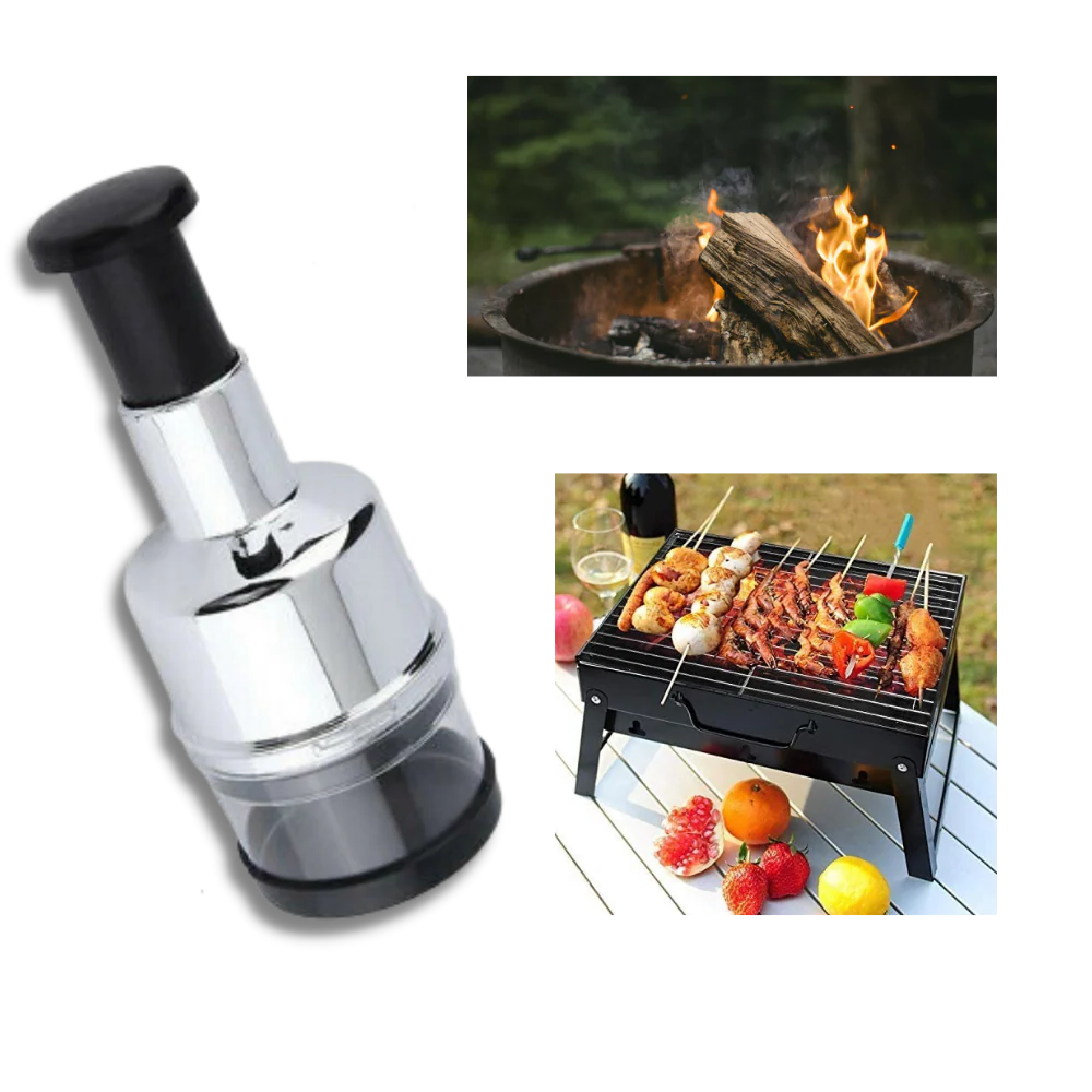 Stainless Steel Vegetable Chopper  Manual Press Design - Product detail 5