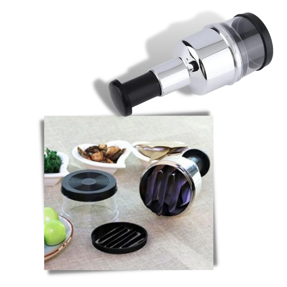 Stainless Steel Vegetable Chopper  Manual Press Design - Product detail 6