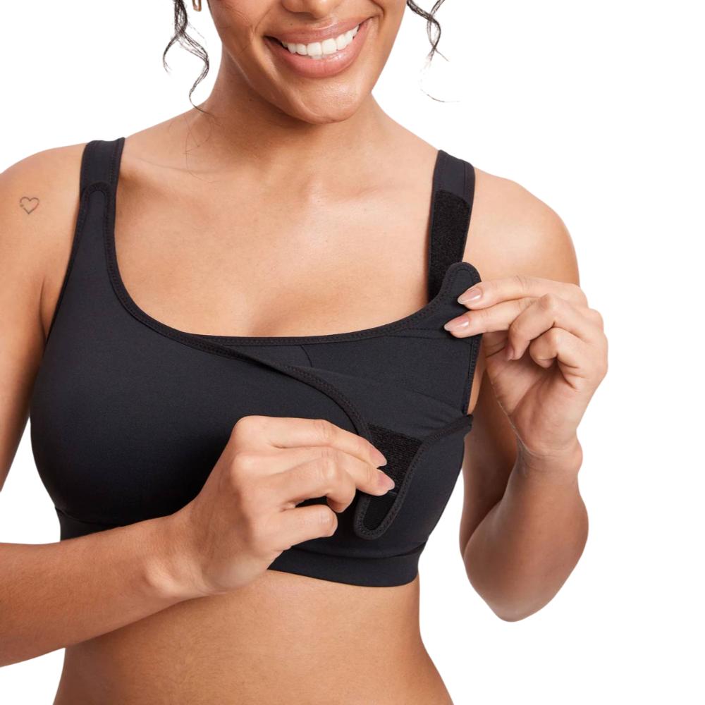 Wireless Nursing Sports Bra  Hands-Free Pumping Design - Detailed view