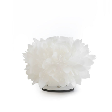 Floral Table Lamp  White Petal Design with Metal Base - Product detail 12