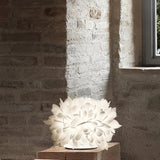 Floral Table Lamp  White Petal Design with Metal Base - Product detail 9