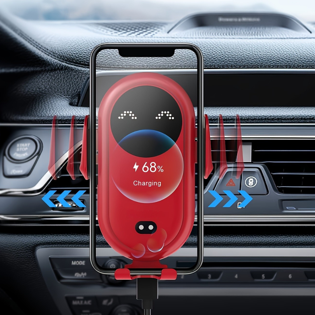 Wireless Car Phone Holder  Automatic Sensor Charging Mount - Product showcase