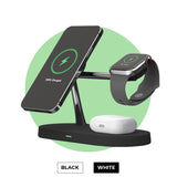 Wireless Charging Station  4-in-1 Multi-Device Dock with LED Light - Detailed view