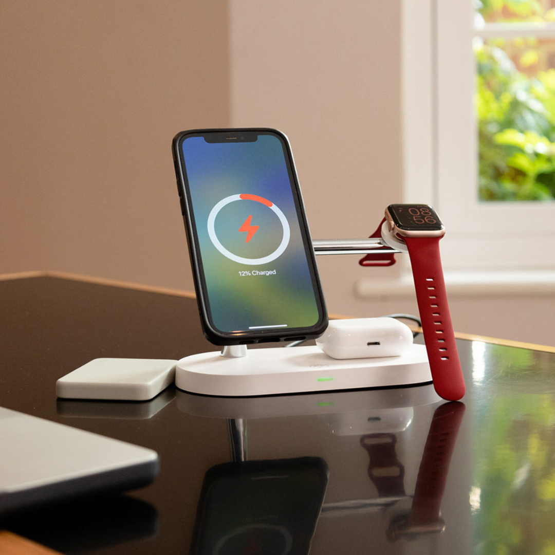 Wireless Charging Station  4-in-1 Multi-Device Dock with LED Light - Product example