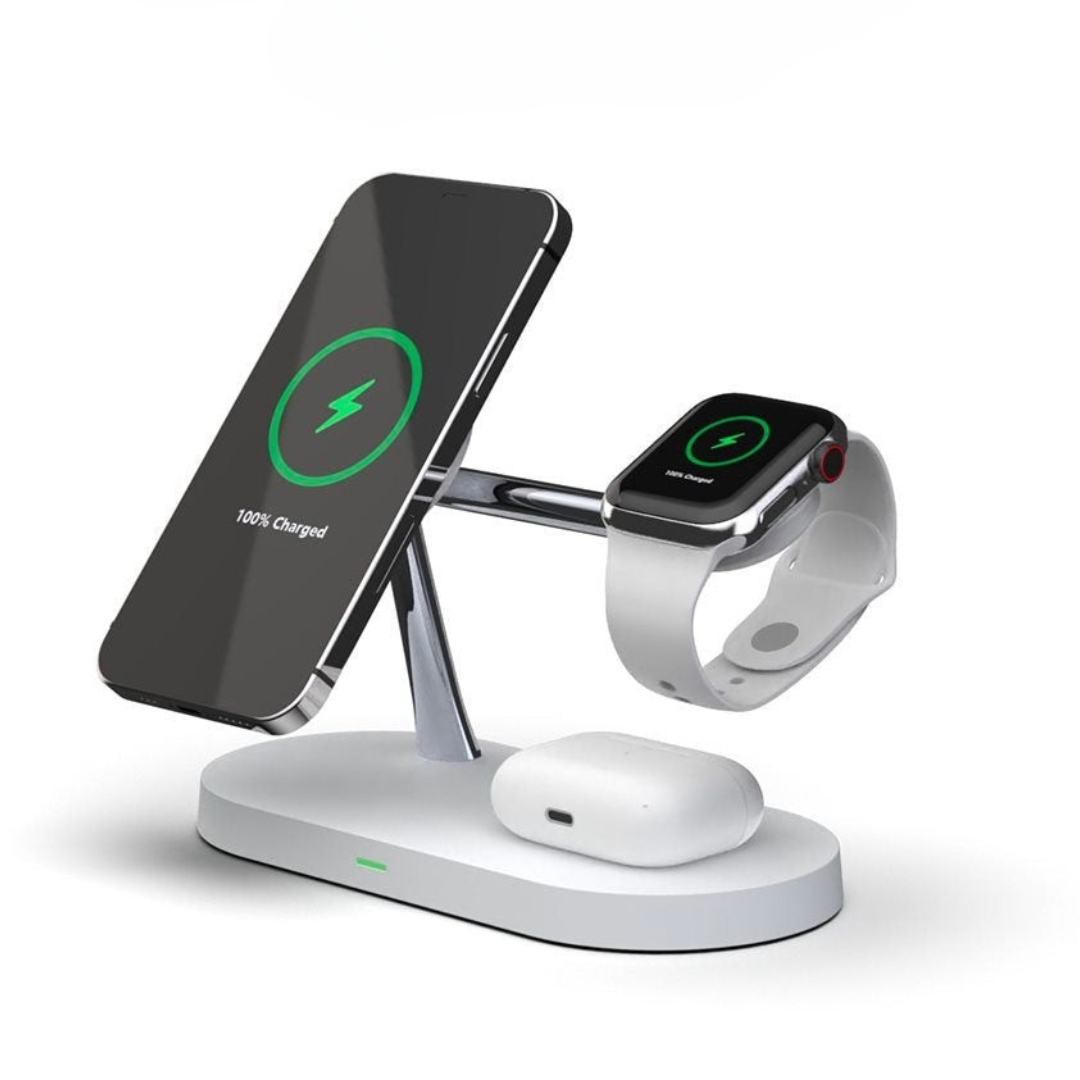 Wireless Charging Station  4-in-1 Multi Device Stand with LED Light - Product detail 6