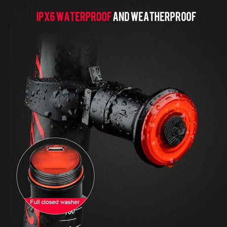 Smart Bike Tail Light  USB Rechargeable with Brake Sensor - Product detail 9