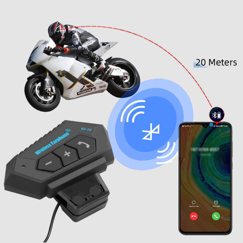 Bluetooth Motorcycle Helmet Headset  Wireless Communication System - Detailed view