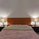 Modern Glass Table Lamp  Amber Base Black Shade - Product detail 16