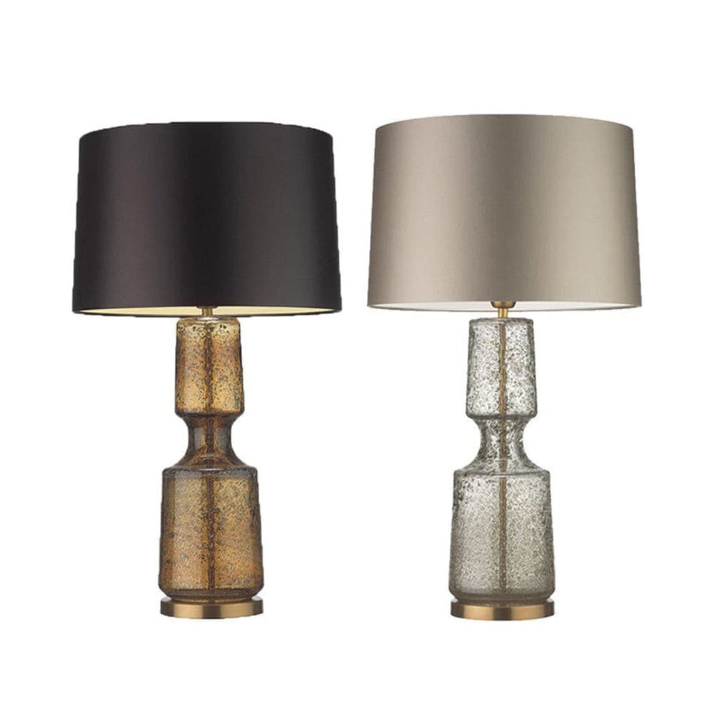 Modern Glass Table Lamp  Amber Base Black Shade - Product detail 27
