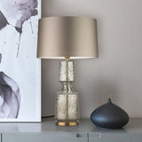 Modern Glass Table Lamp  Amber Base Black Shade - Product detail 8