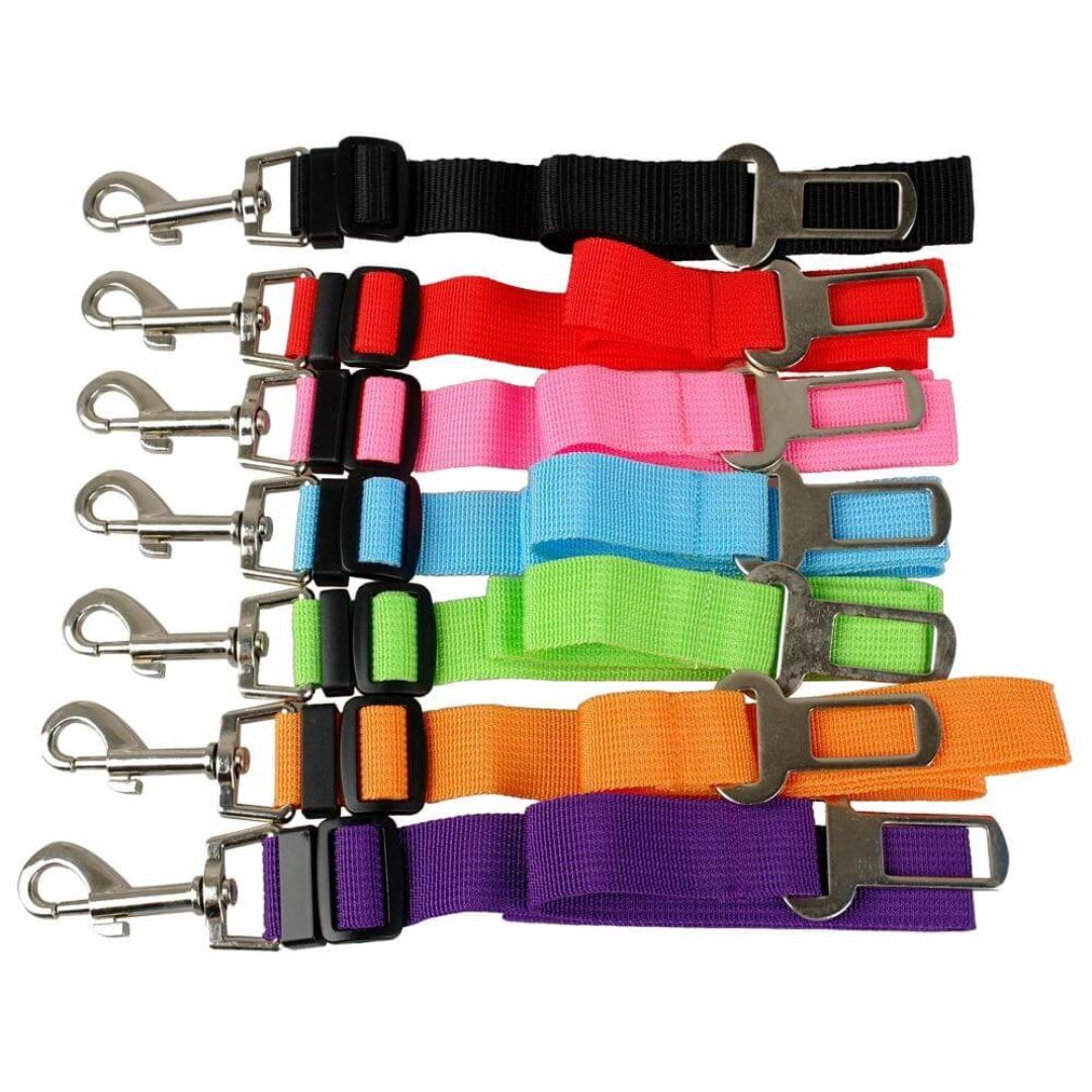 Pet Safety Car Belt  Adjustable Length with Rotating Clip - Product example
