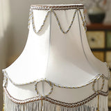 Victorian Table Lamp  Brass Base with Fringed Shade - Product example