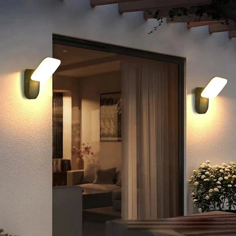 Modern Outdoor Wall Light  Motion Sensor LED Sconce - Product showcase