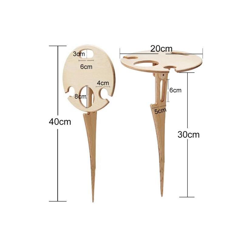 Portable Wine Table  Folding Outdoor Picnic Table - Product showcase