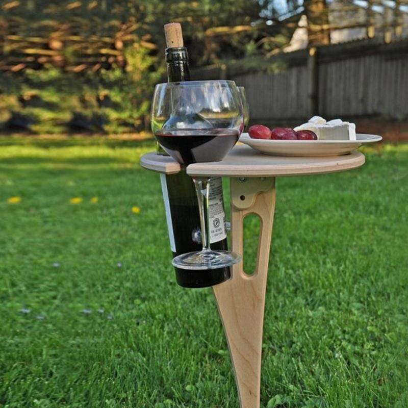 Portable Wine Table  Folding Outdoor Picnic Table - Detailed view