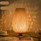 Bamboo Table Lamp  Woven Lattice Design - Product detail 10